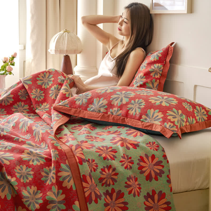 Wendbare Jacquard-Decke