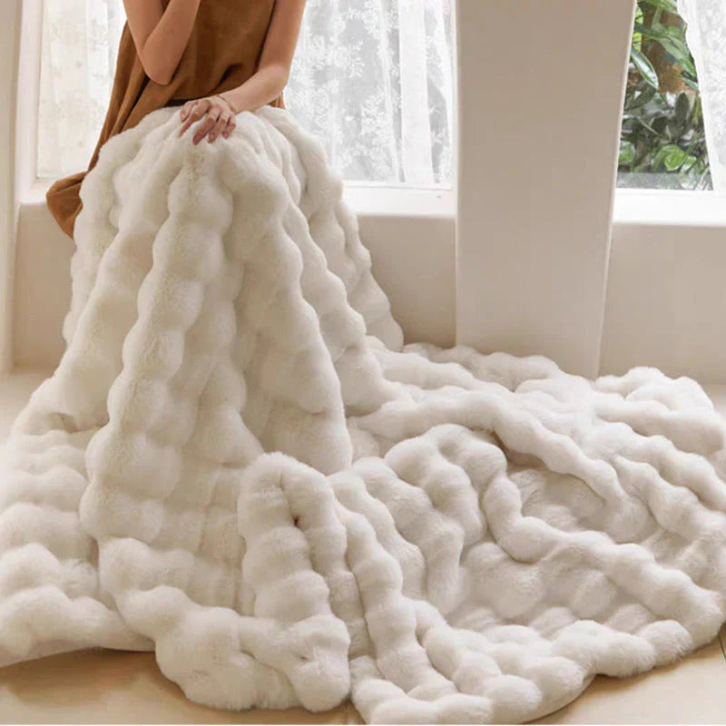 Luxus Kuscheldecke aus Weichem Kunstfell