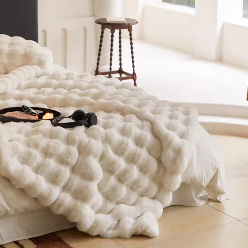 Luxus Kuscheldecke aus Weichem Kunstfell