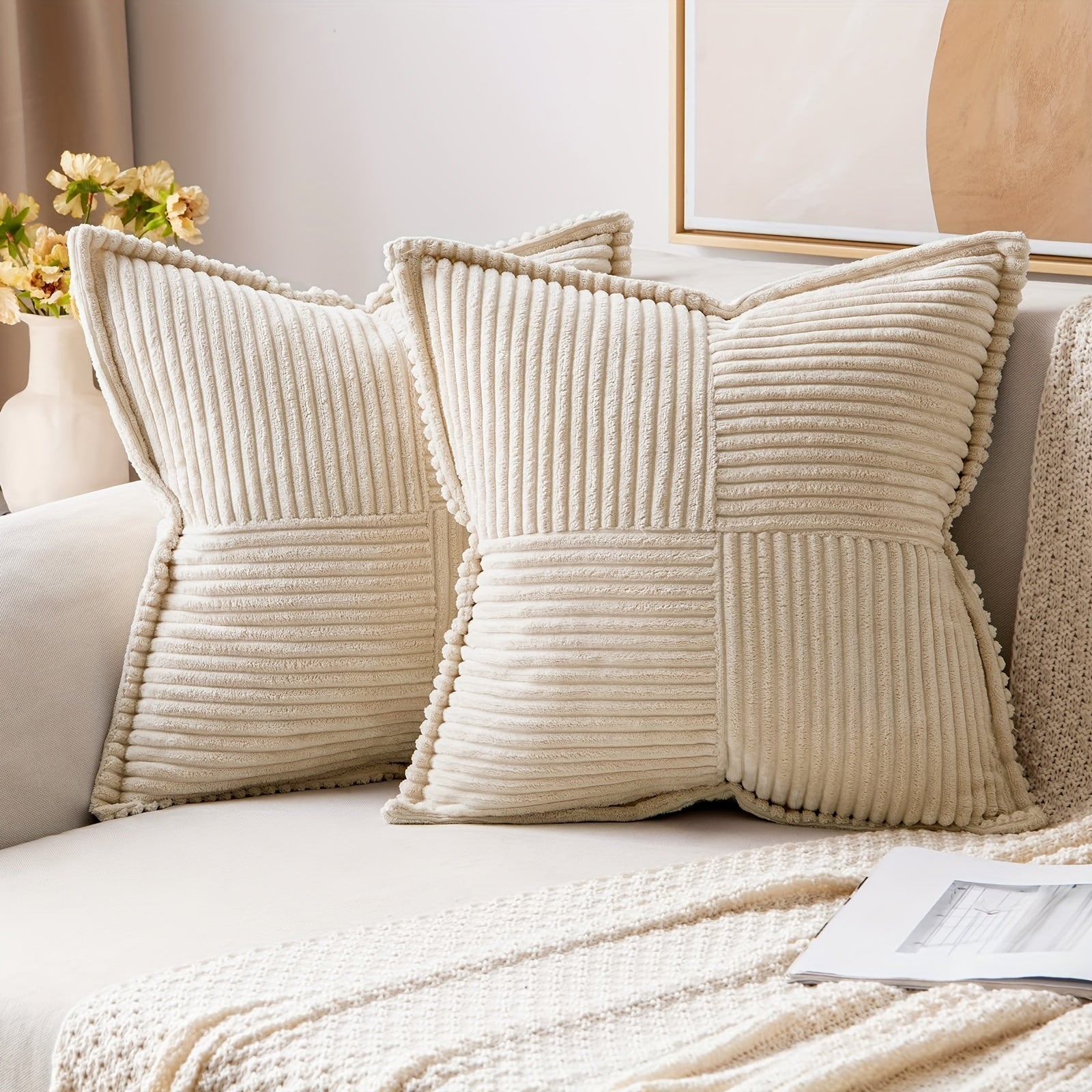 Stilvoller Kissenbezug 40x40 aus Polyester mit Reißverschluss – Modern – Ravura