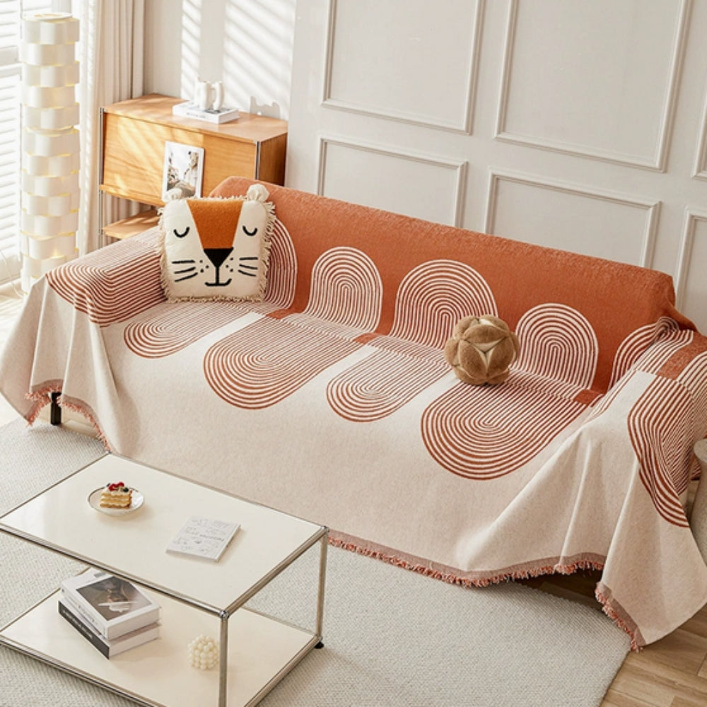 Doppelseitige Chenille Sofa Abdeckung – Maschinenwaschbar, Haustier- und Verschüttungsschutz für Sessel und Sofas-4
