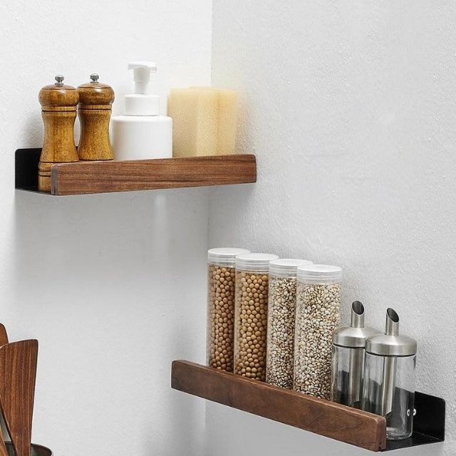 Massivholz Badezimmer Organizer Regal Ohne Bohren
