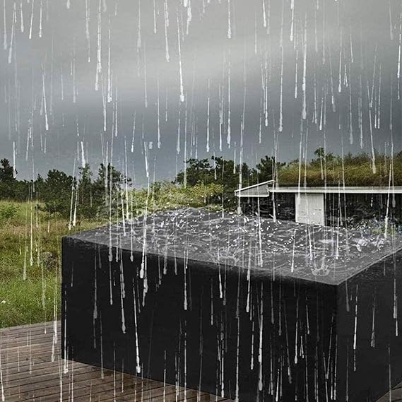 Wasserdichte Gartenmöbel Abdeckung aus Polyester – UV-beständig, Wetterfest und Schutzhülle für ganzjährigen Schutz 2
