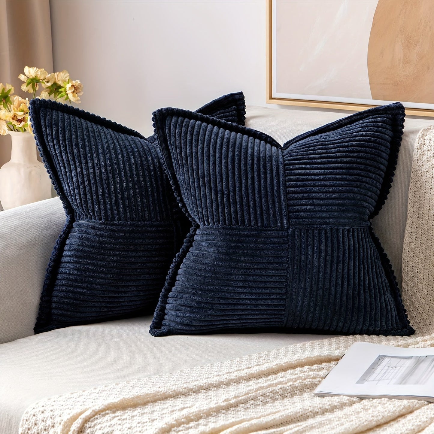 Variant image for Stilvoller Kissenbezug 40x40 aus Polyester mit Reißverschluss – Modernes Sofakissen für Wohnzimmer und Schlafzimmer-43