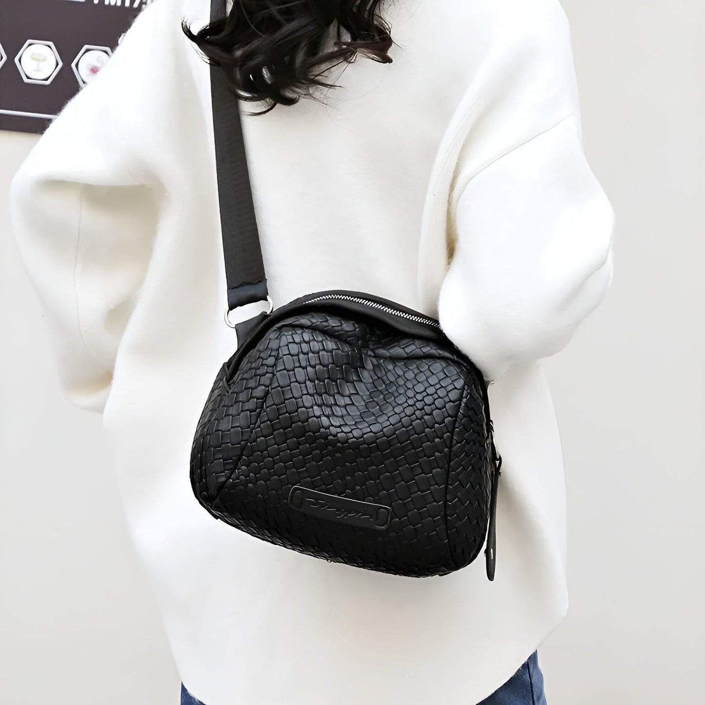 Elegante Umhängetasche Damen aus PU-Leder – Vielseitig als Crossbody Bag und Handtasche in Schwarz und Braun 5