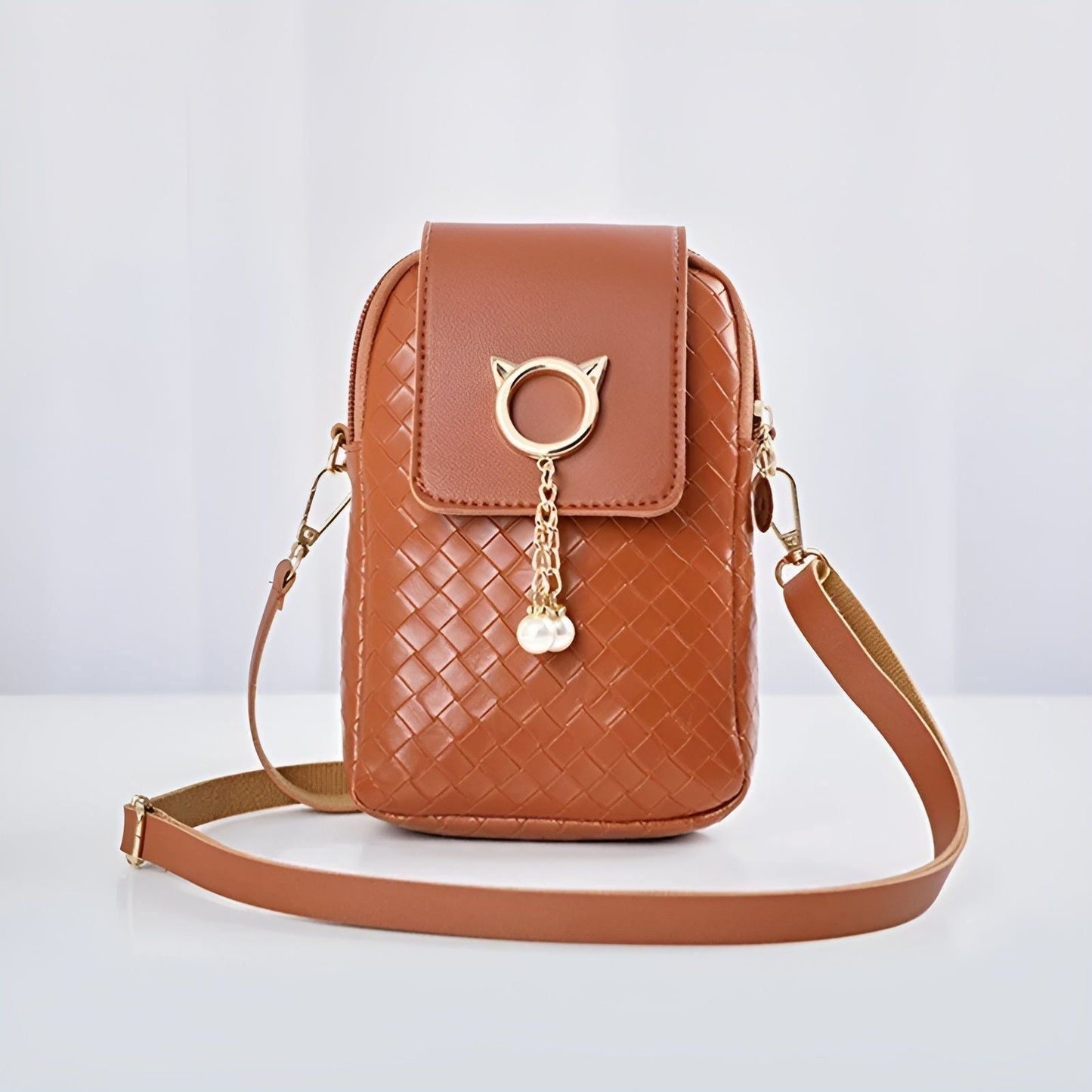 Variant image for Elegante Umhängetasche Damen aus PU-Leder – Leichte Crossbody Bag für Stilbewusste, 14x8x21 cm, Praktische Innenstruktur-2