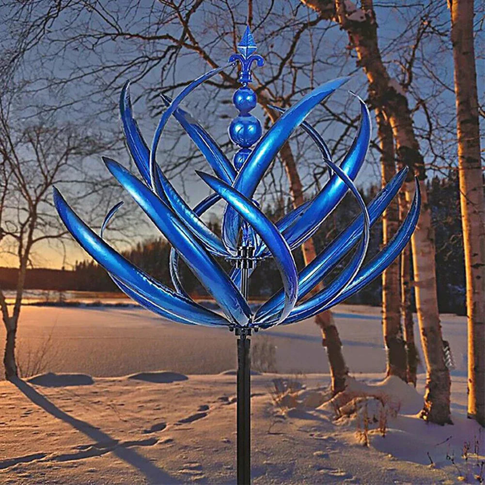 Metall Windmühlen Garten Skulptur