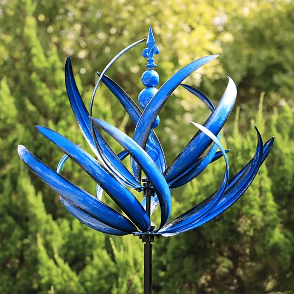 Metall Windmühlen Garten Skulptur