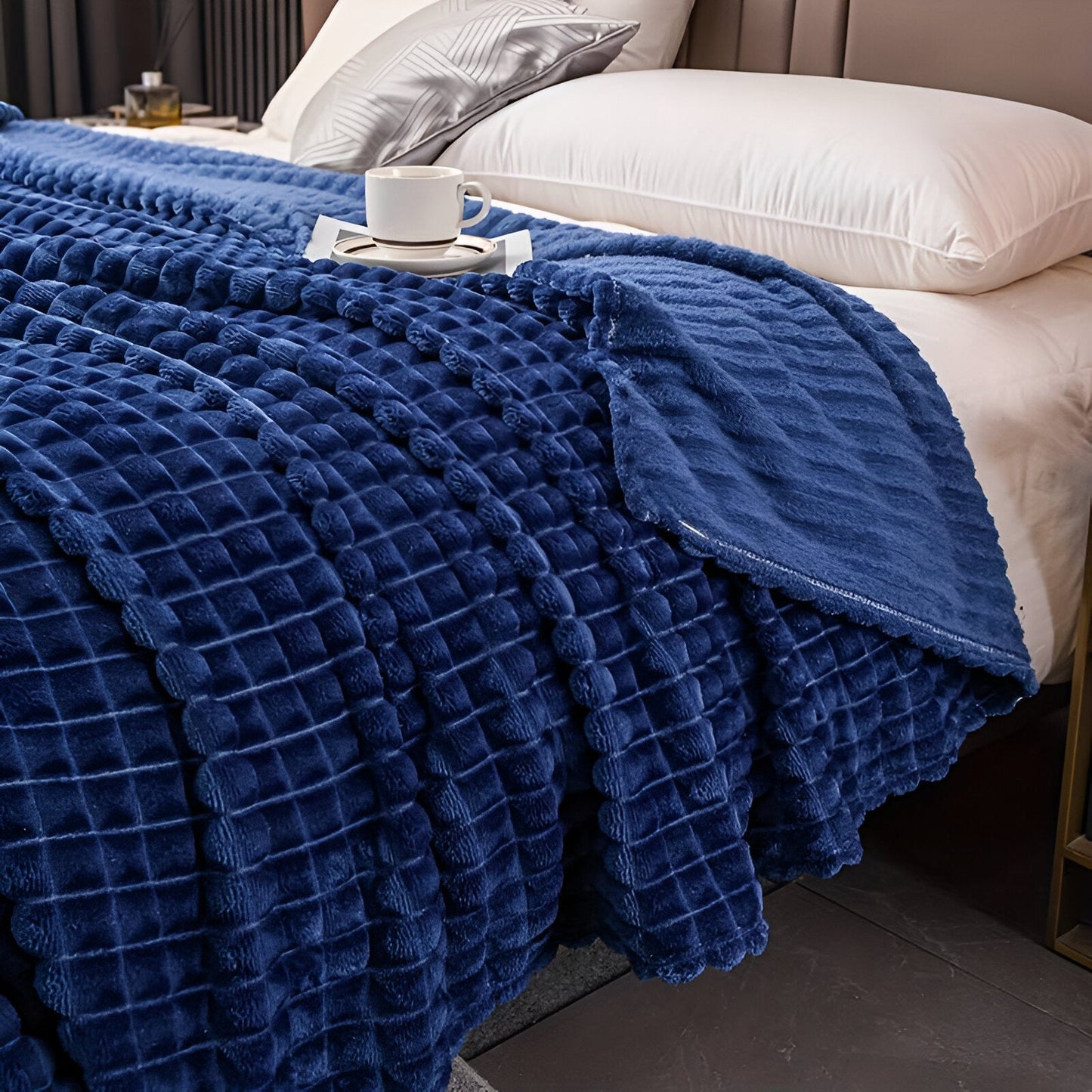 Ultra-fluffy Korallenfleece-Decke