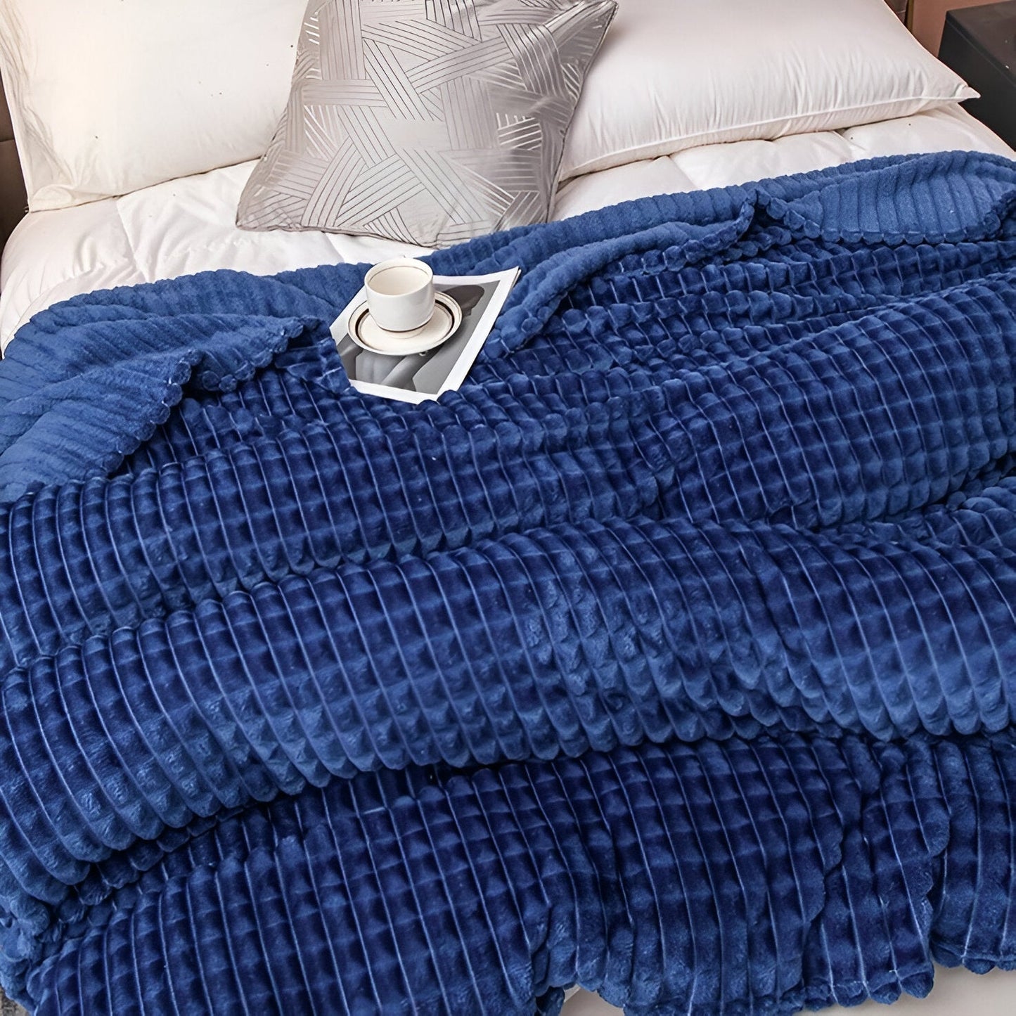 Ultra-fluffy Korallenfleece-Decke