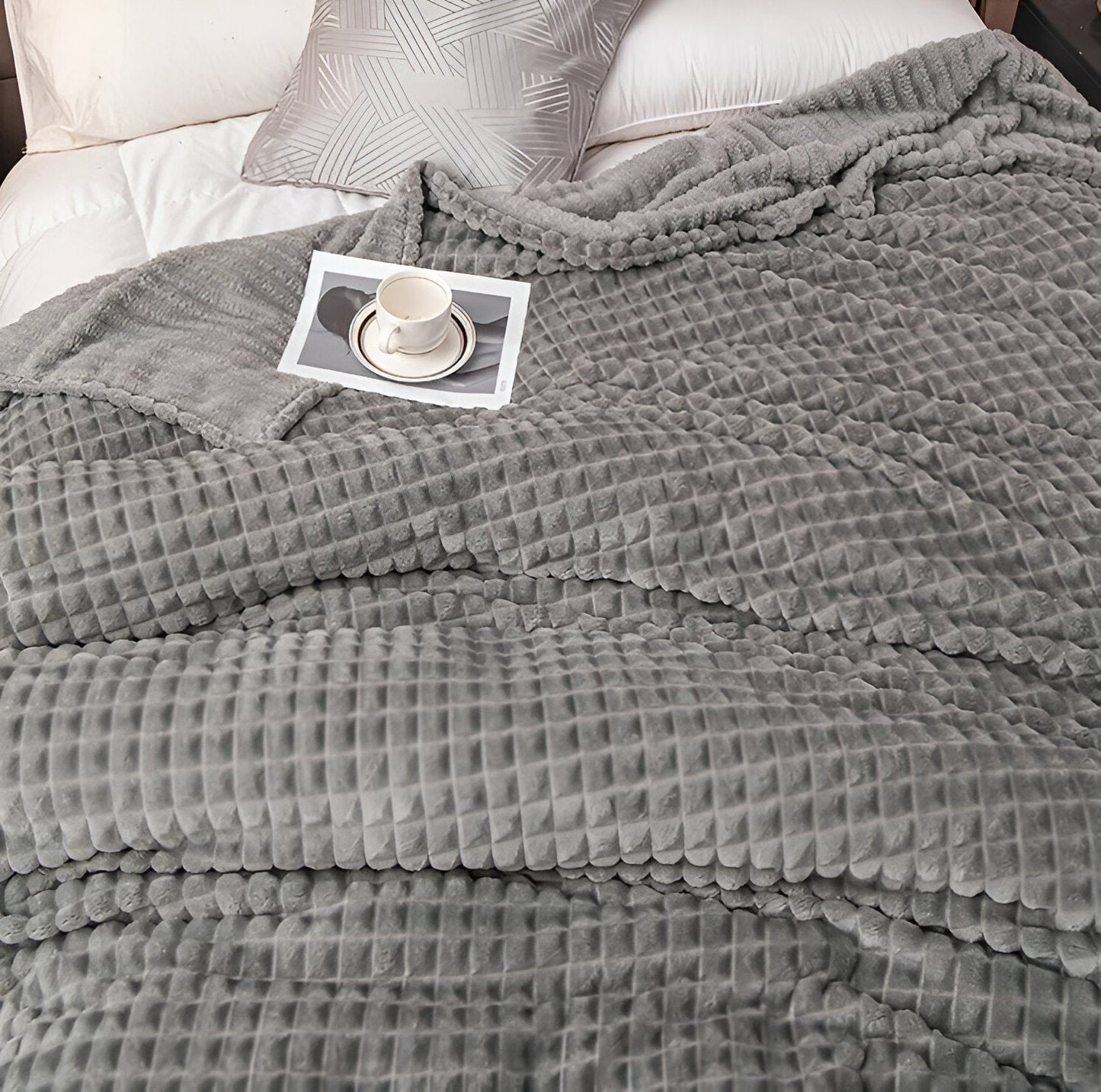 Ultra-fluffy Korallenfleece-Decke