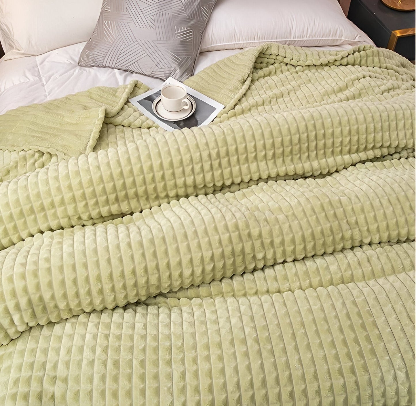 Ultra-fluffy Korallenfleece-Decke