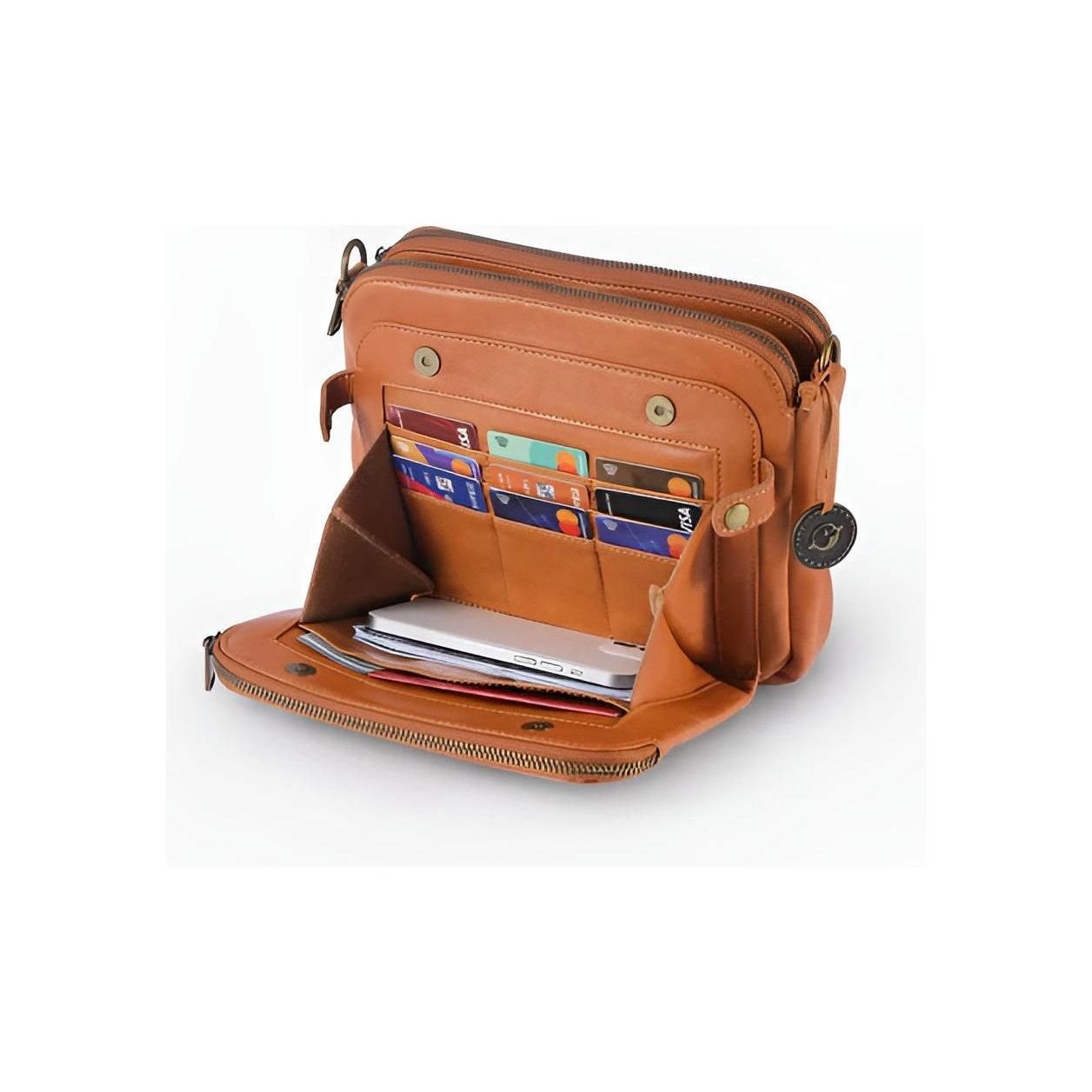 Wasserdichte Handtasche Damen aus PU-Leder – Luxus Crossbody-Tasche mit großem Fassungsvermögen und verstellbarem Schulterriemen 5