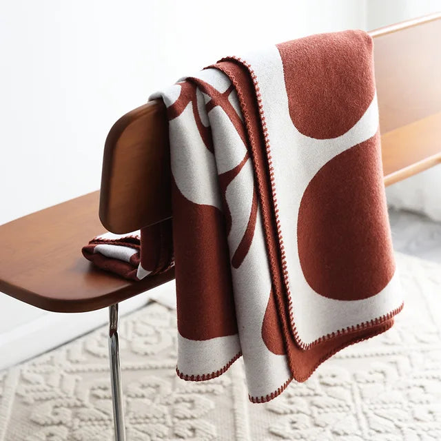 Nordische Stil Acryl Wohndecke - Kuschelig & Warm - Perfekt für Wohnzimmer & Schlafzimmer