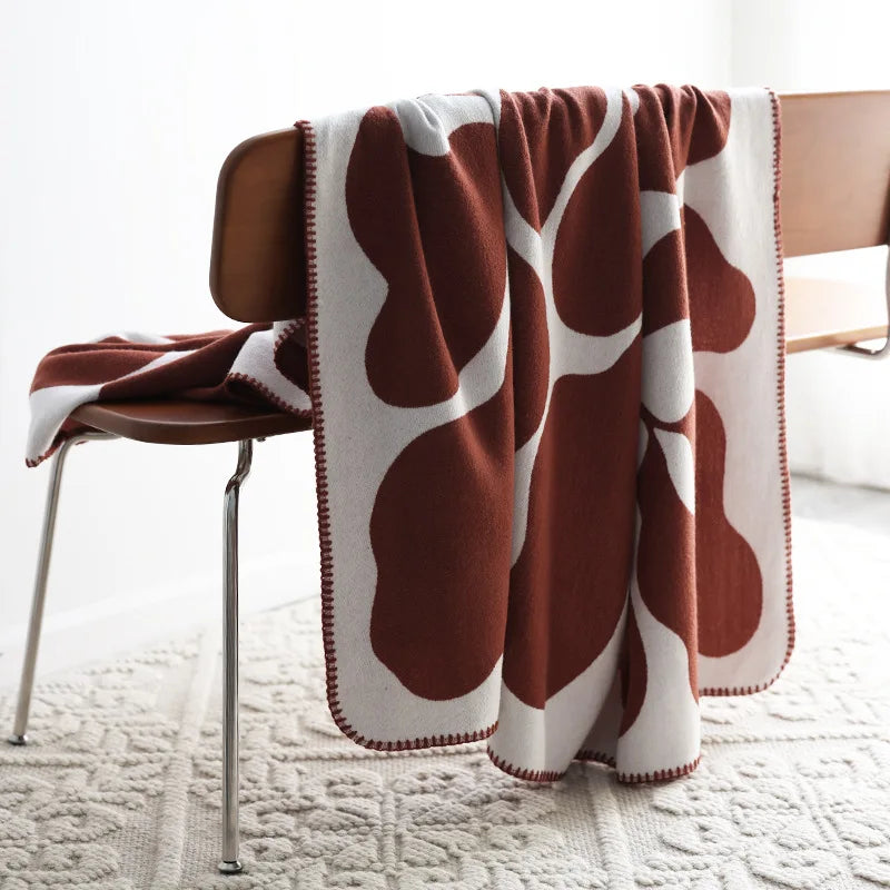 Nordische Stil Acryl Wohndecke - Kuschelig & Warm - Perfekt für Wohnzimmer & Schlafzimmer