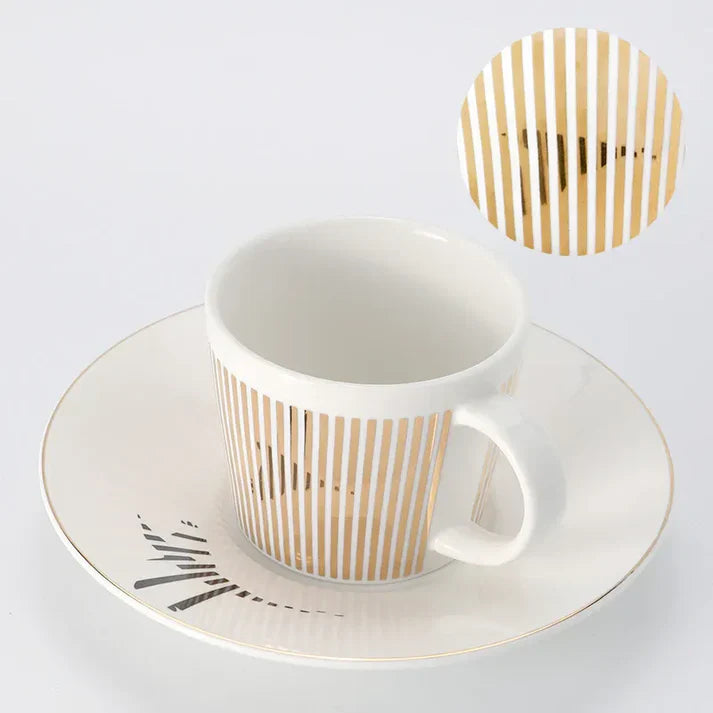 Spiegelglanz Kaffeetasse mit Untertasse