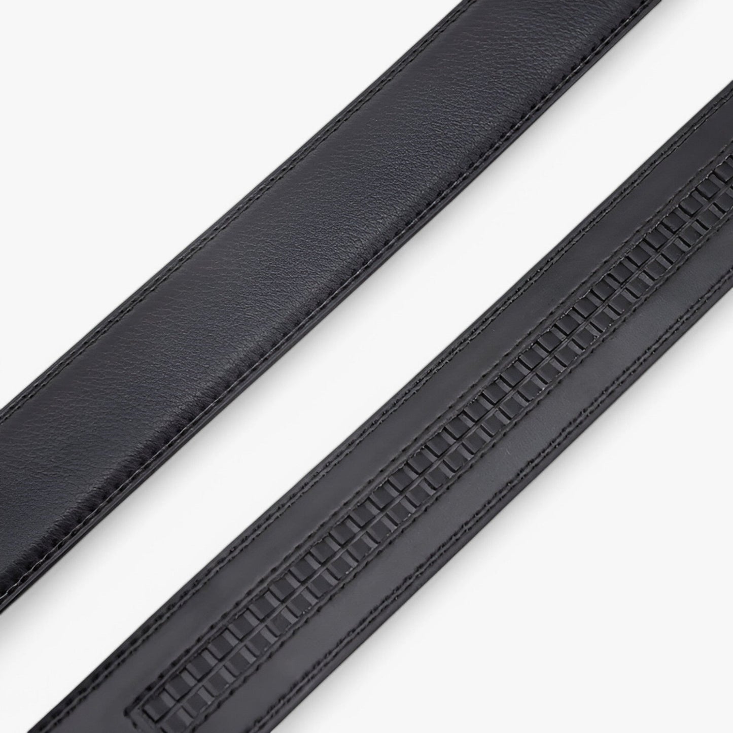 Eleganter Herrengürtel aus echtem Leder mit Automatischer Schleife – Schwarz, 3,5 cm Breit, Ideal für Business und Freizeit-6