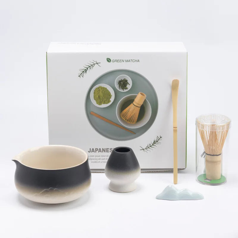 Variant image for Authentisches Japanisches Matcha Tee Set aus Keramik mit Bambus Schneebesen – Ideal als Tee Geschenkset für Teeliebhaber-7