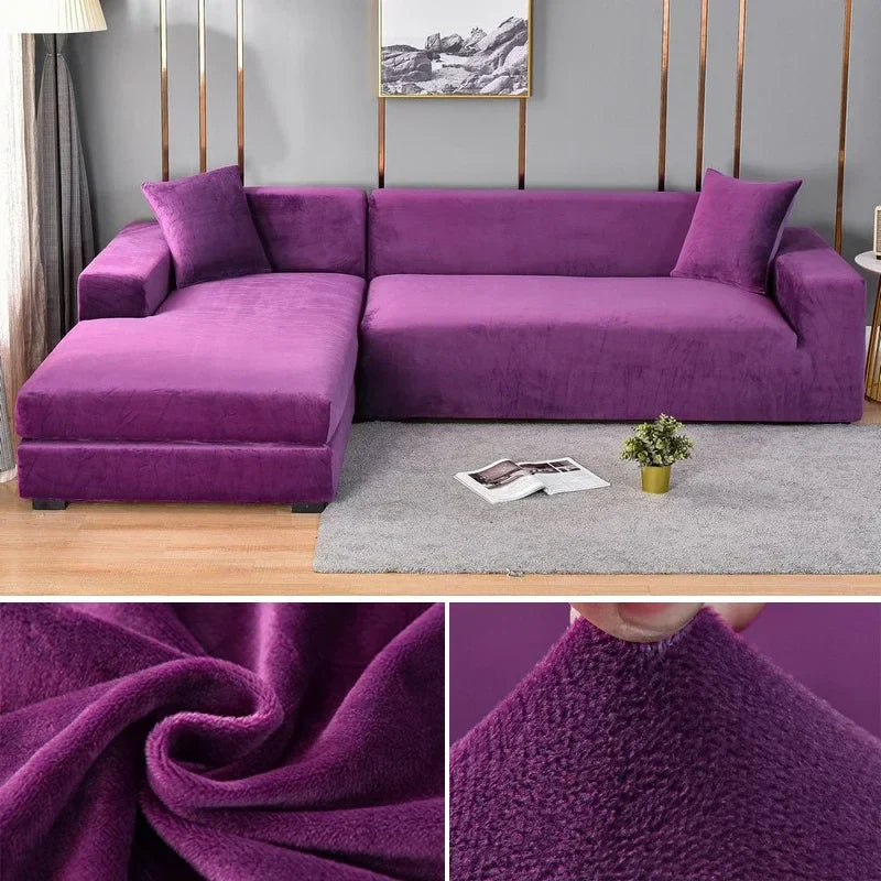 Premium Stretch-Samt Sofabezug