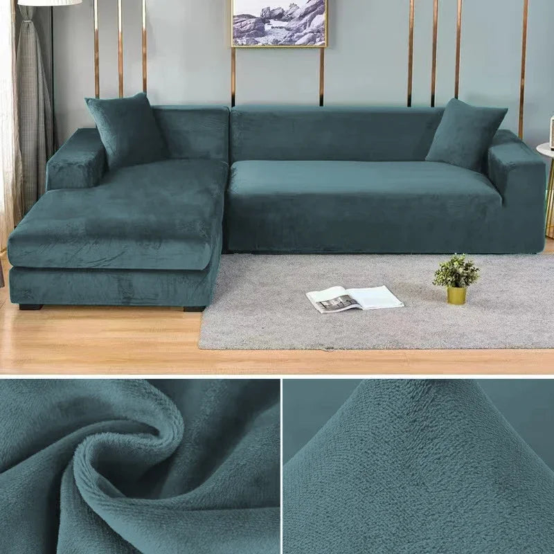 Premium Stretch-Samt Sofabezug