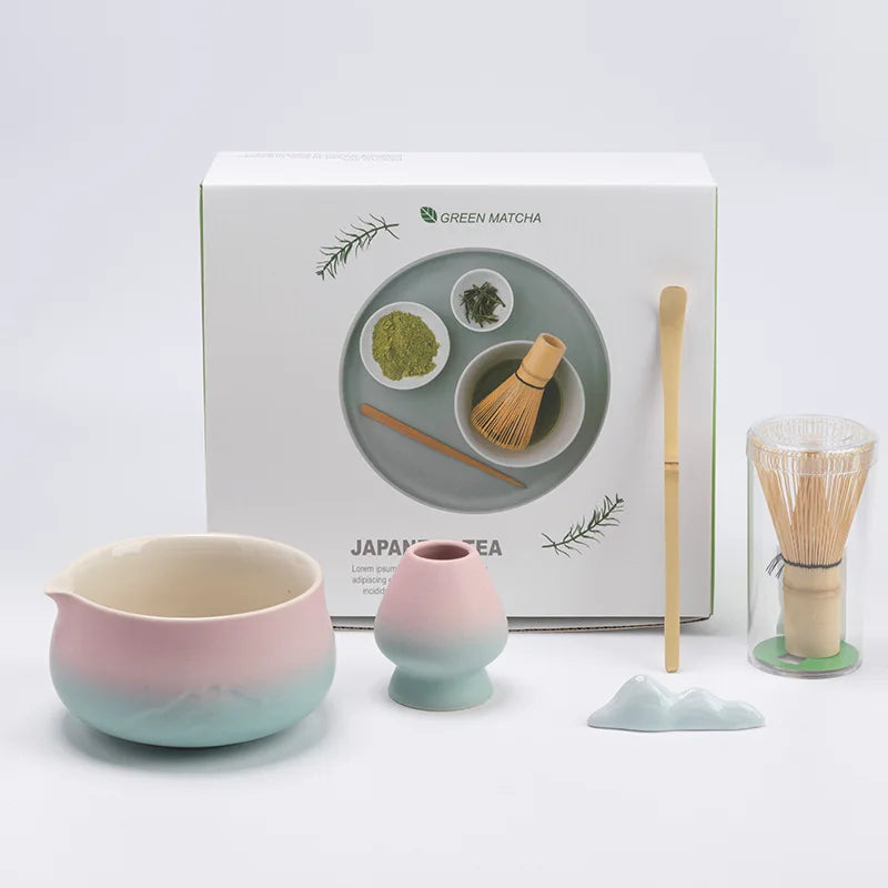 Variant image for Authentisches Japanisches Matcha Tee Set aus Keramik mit Bambus Schneebesen – Ideal als Tee Geschenkset für Teeliebhaber-4