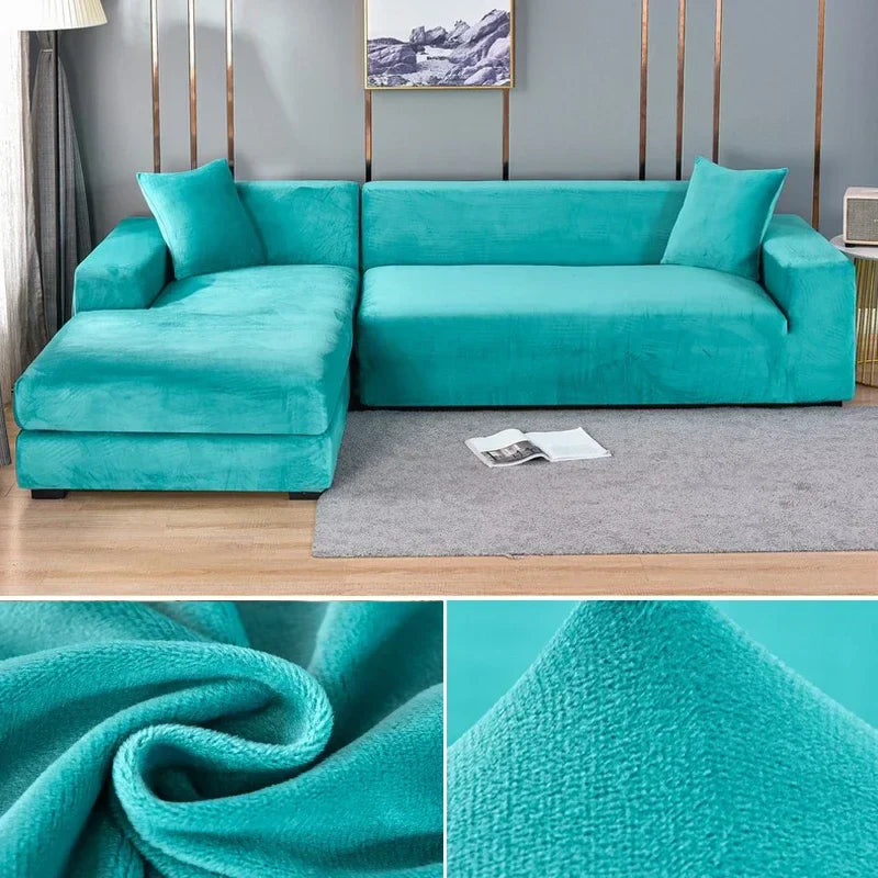 Premium Stretch-Samt Sofabezug