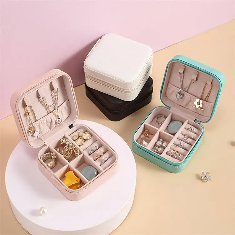 Tragbare Schmuckbox aus Leder