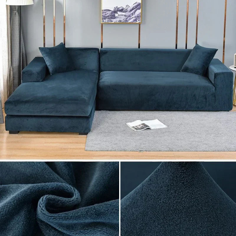 Premium Stretch-Samt Sofabezug