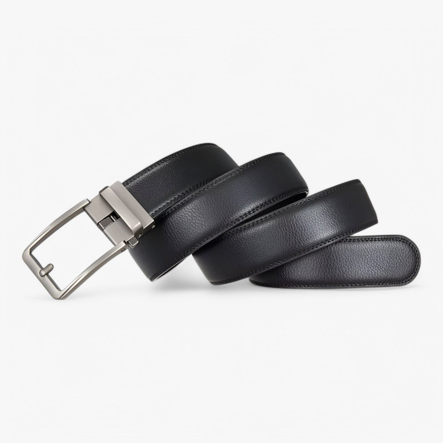 Eleganter Schwarzer Ledergürtel Herren – Minimalistisches Design aus Hochwertigem Leder für Freizeit und Formelle Anlässe-6