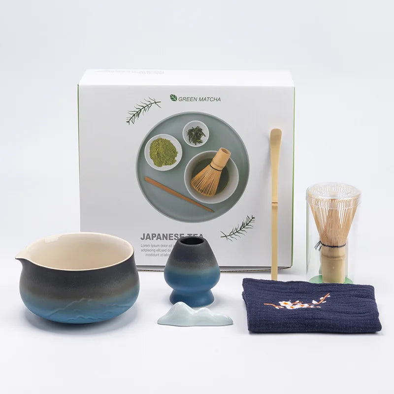 Variant image for Authentisches Japanisches Matcha Tee Set aus Keramik mit Bambus Schneebesen – Ideal als Tee Geschenkset für Teeliebhaber-2