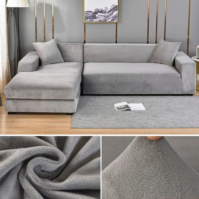 Premium Stretch-Samt Sofabezug