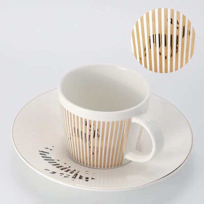 Spiegelglanz Kaffeetasse mit Untertasse