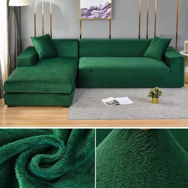 Premium Stretch-Samt Sofabezug