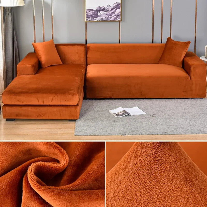 Premium Stretch-Samt Sofabezug