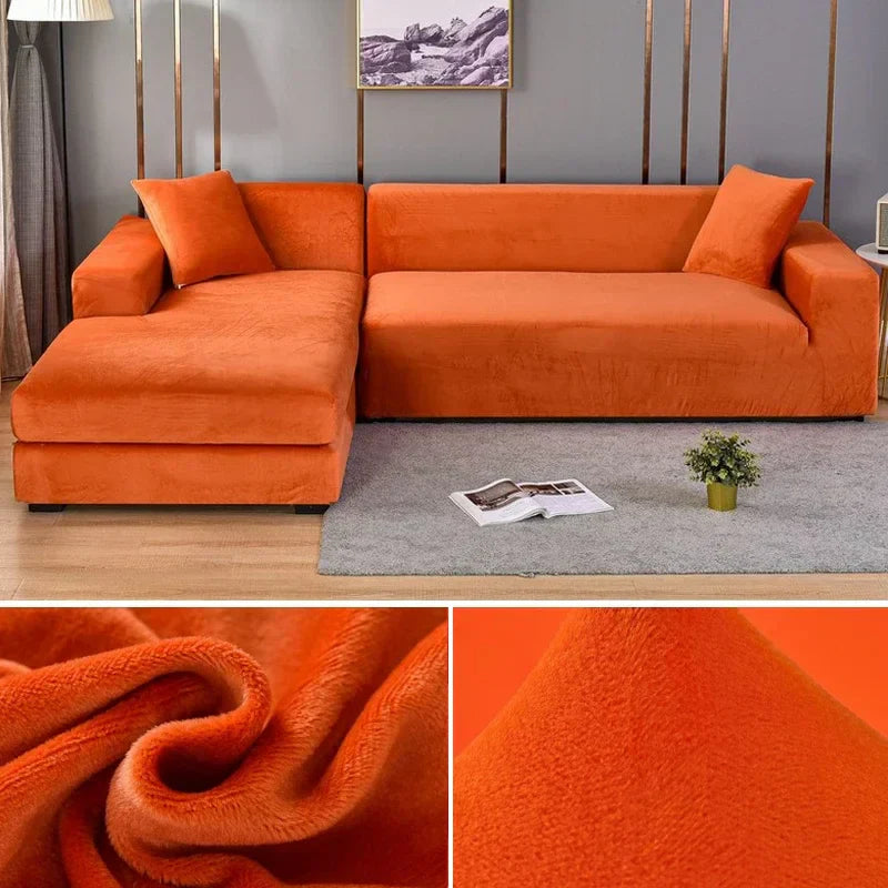 Premium Stretch-Samt Sofabezug