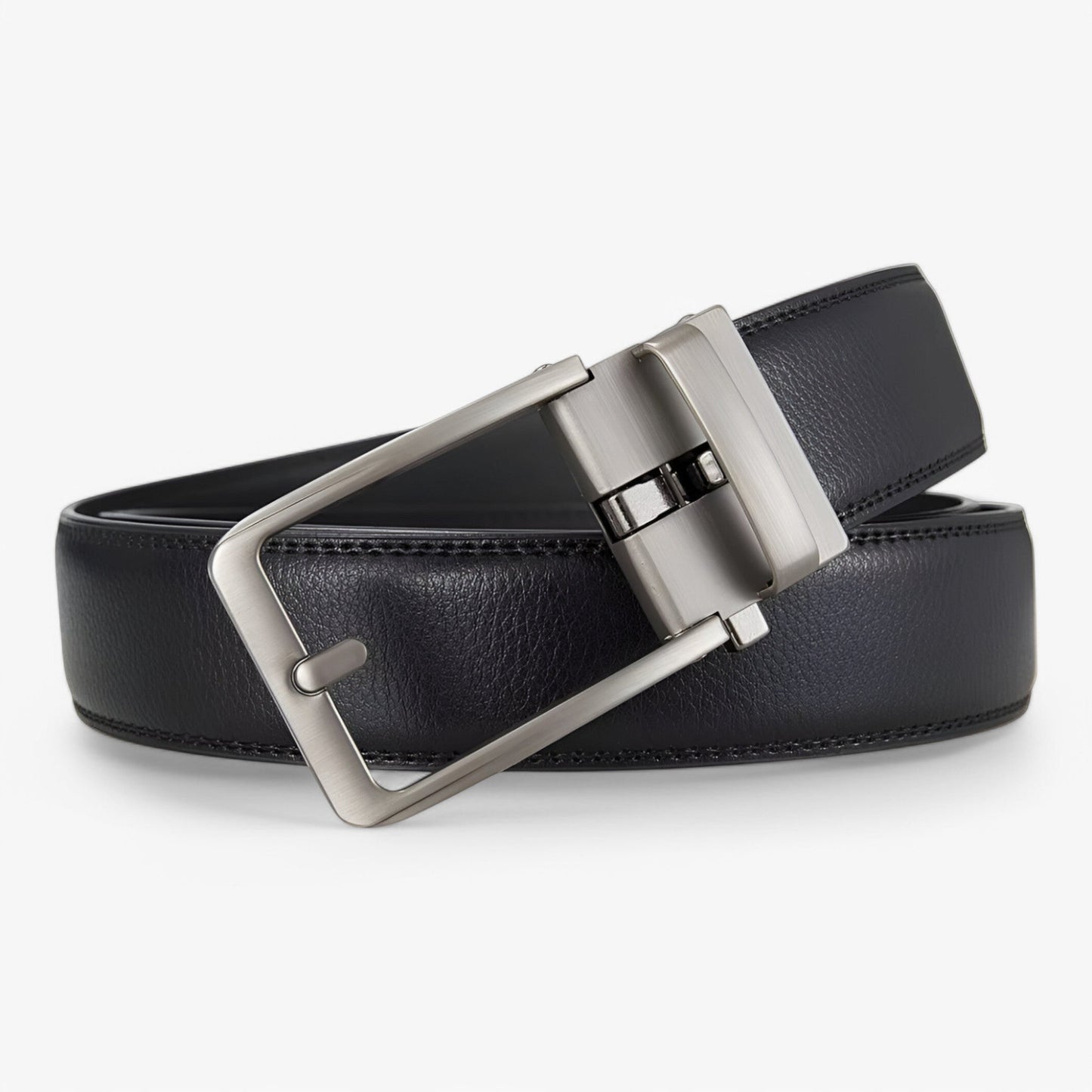 Eleganter Schwarzer Ledergürtel Herren – Minimalistisches Design aus Hochwertigem Leder für Freizeit und Formelle Anlässe-4