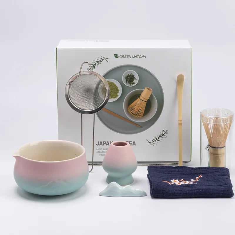 Variant image for Authentisches Japanisches Matcha Tee Set aus Keramik mit Bambus Schneebesen – Ideal als Tee Geschenkset für Teeliebhaber-5