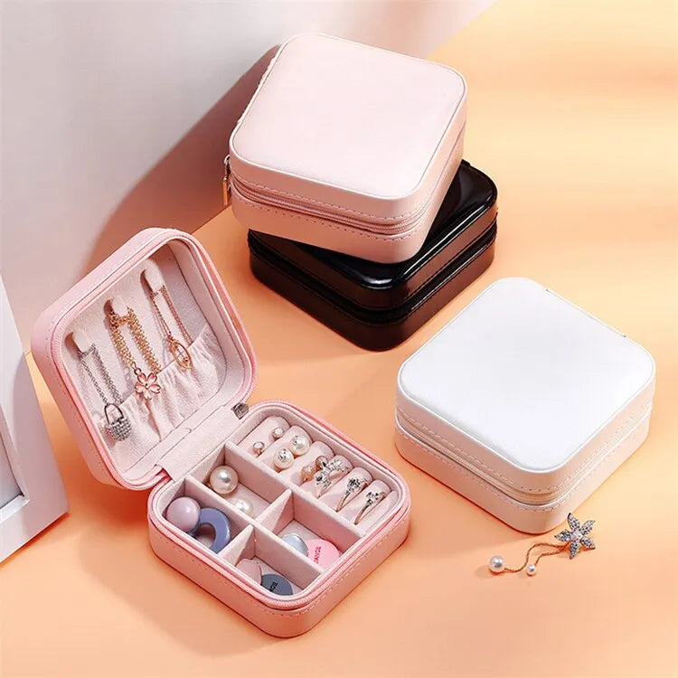 Tragbare Schmuckbox aus Leder