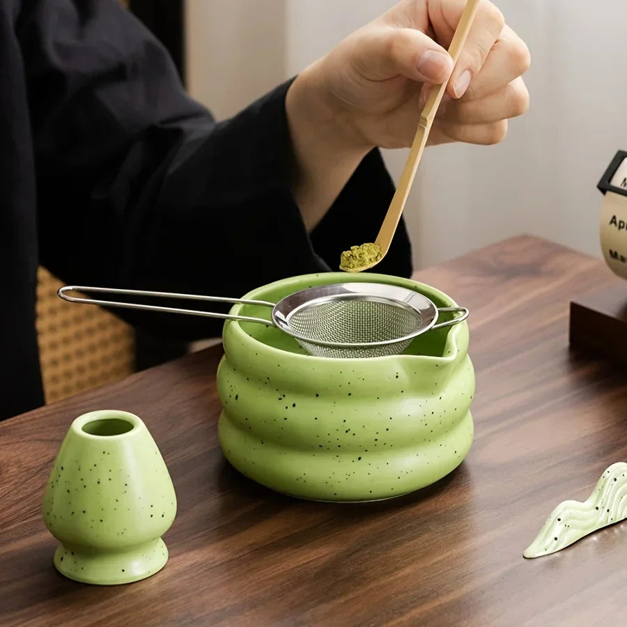 Authentische Japanische Matcha-Schüssel aus Keramik – 4,5 Zoll für Perfekte Tee-Zubereitung im Traditionellen Design 5