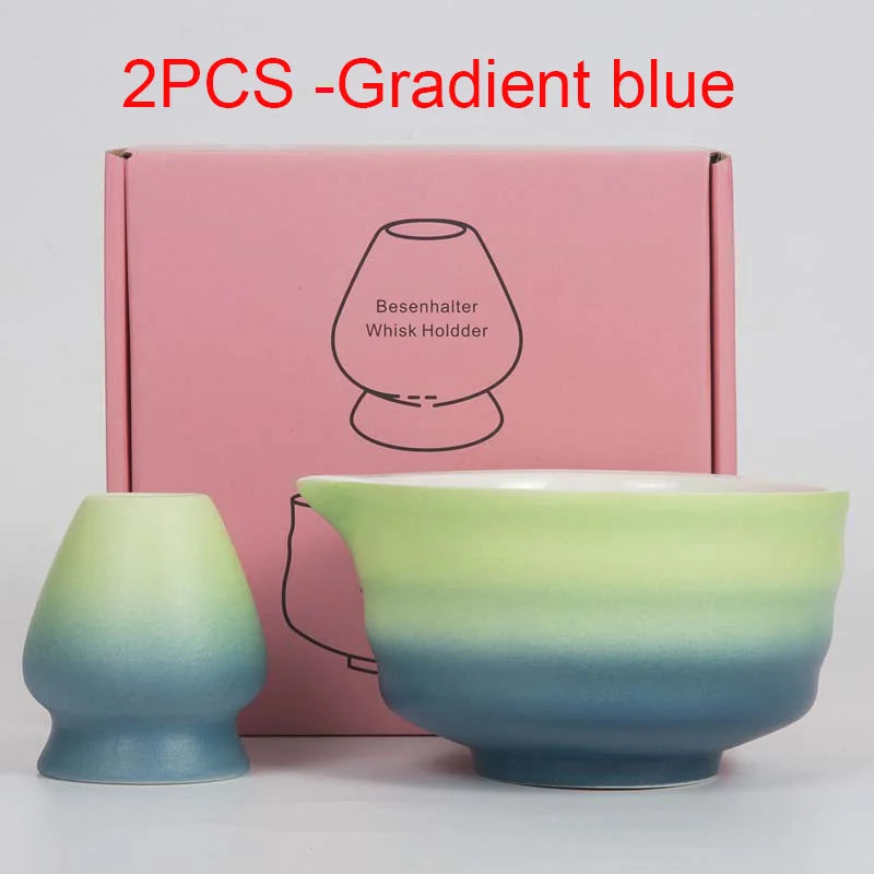 Matcha Tee Set mit Bambus und Keramik – Teezubereitung Kit für authentische Teeerlebnisse, 2 oder 7 Teile 1