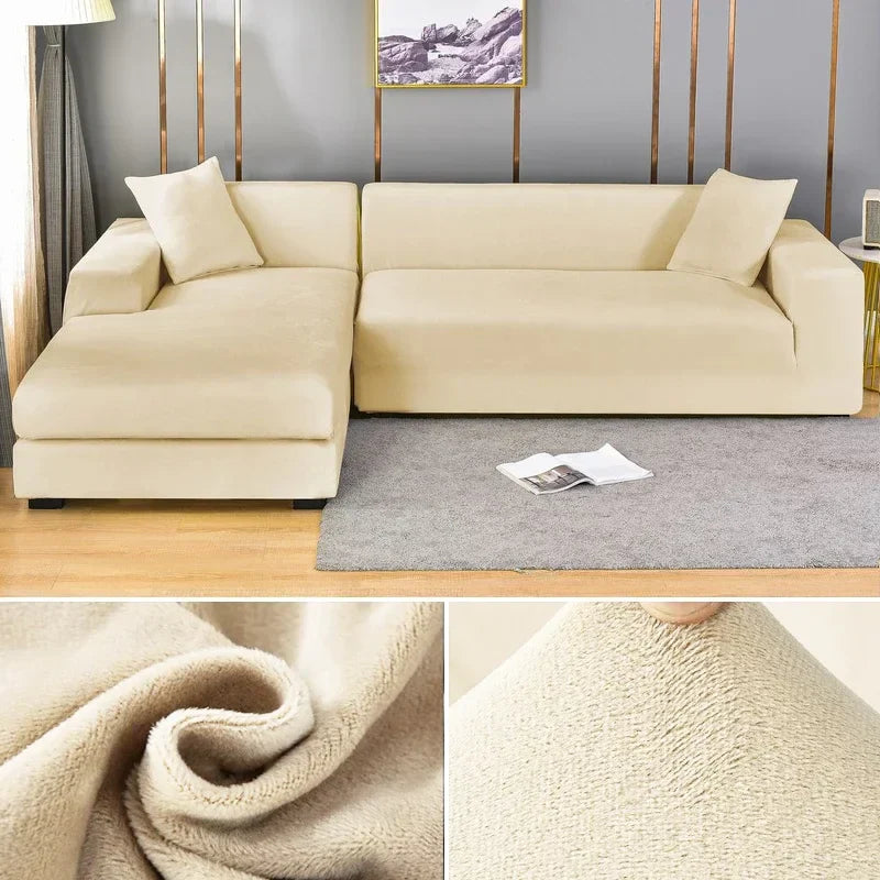 Premium Stretch-Samt Sofabezug