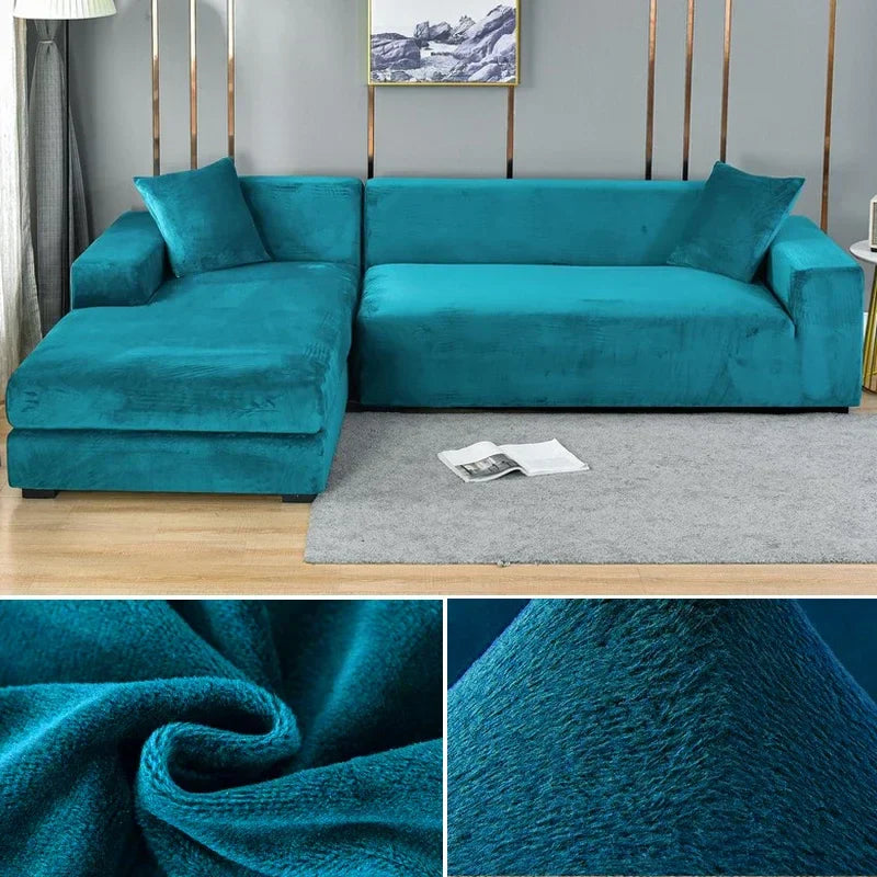 Premium Stretch-Samt Sofabezug