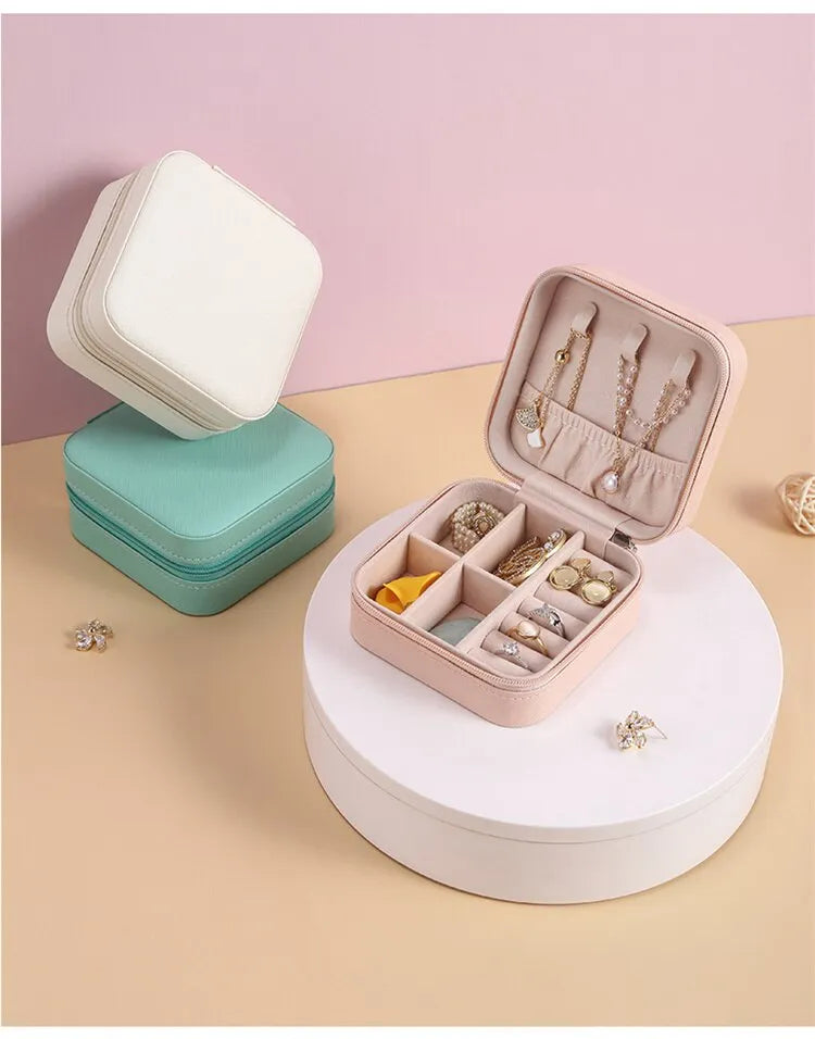 Tragbare Schmuckbox aus Leder