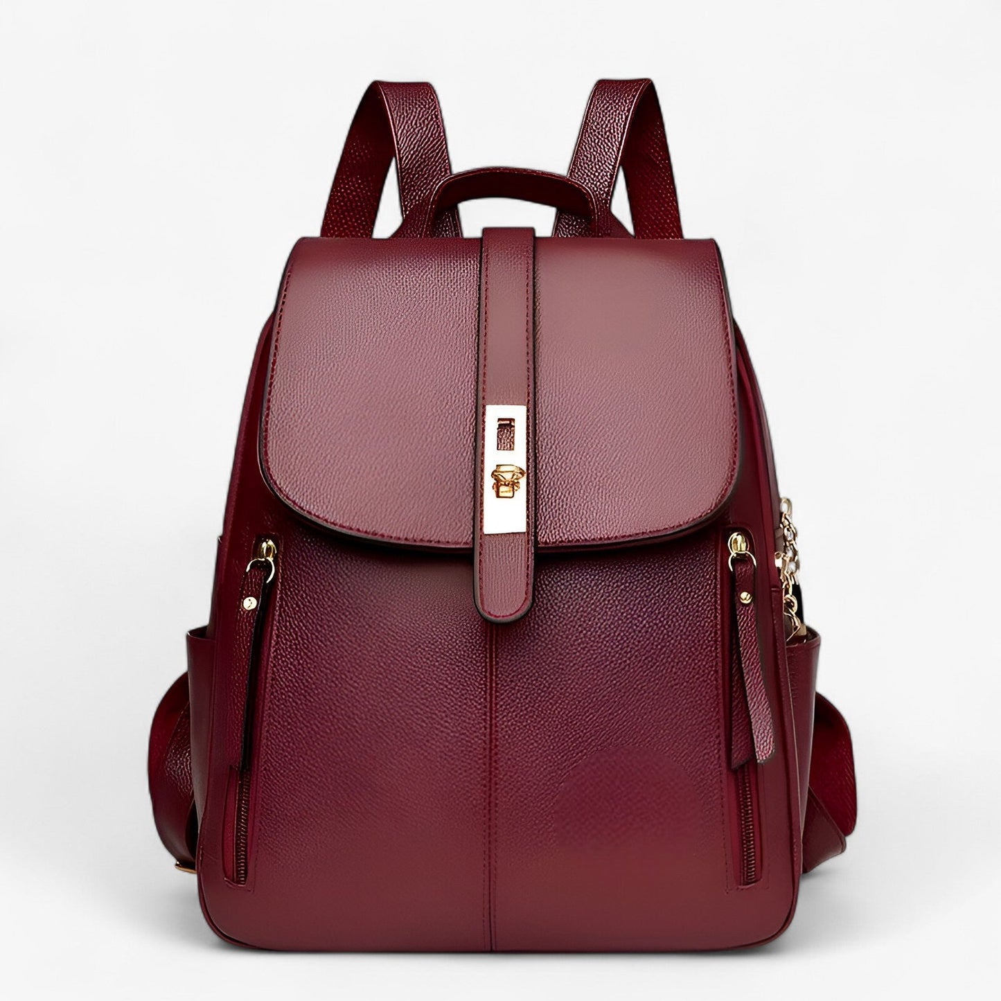 Eleganter Lederrucksack für Damen – Modern und Geräumig, Ideal für Alltag und Reisen, Verstellbare Schultergurte, Schwarz/Braun 6