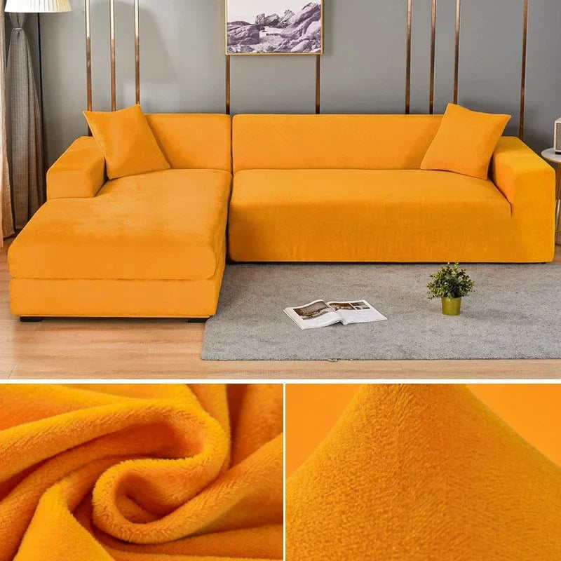 Premium Stretch-Samt Sofabezug