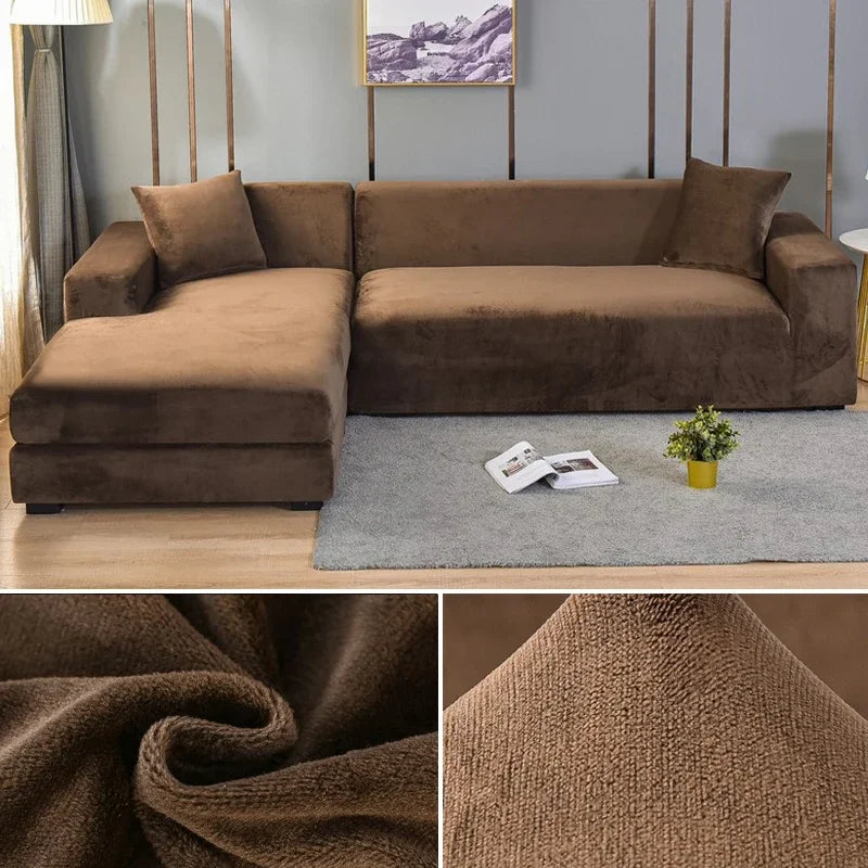 Premium Stretch-Samt Sofabezug