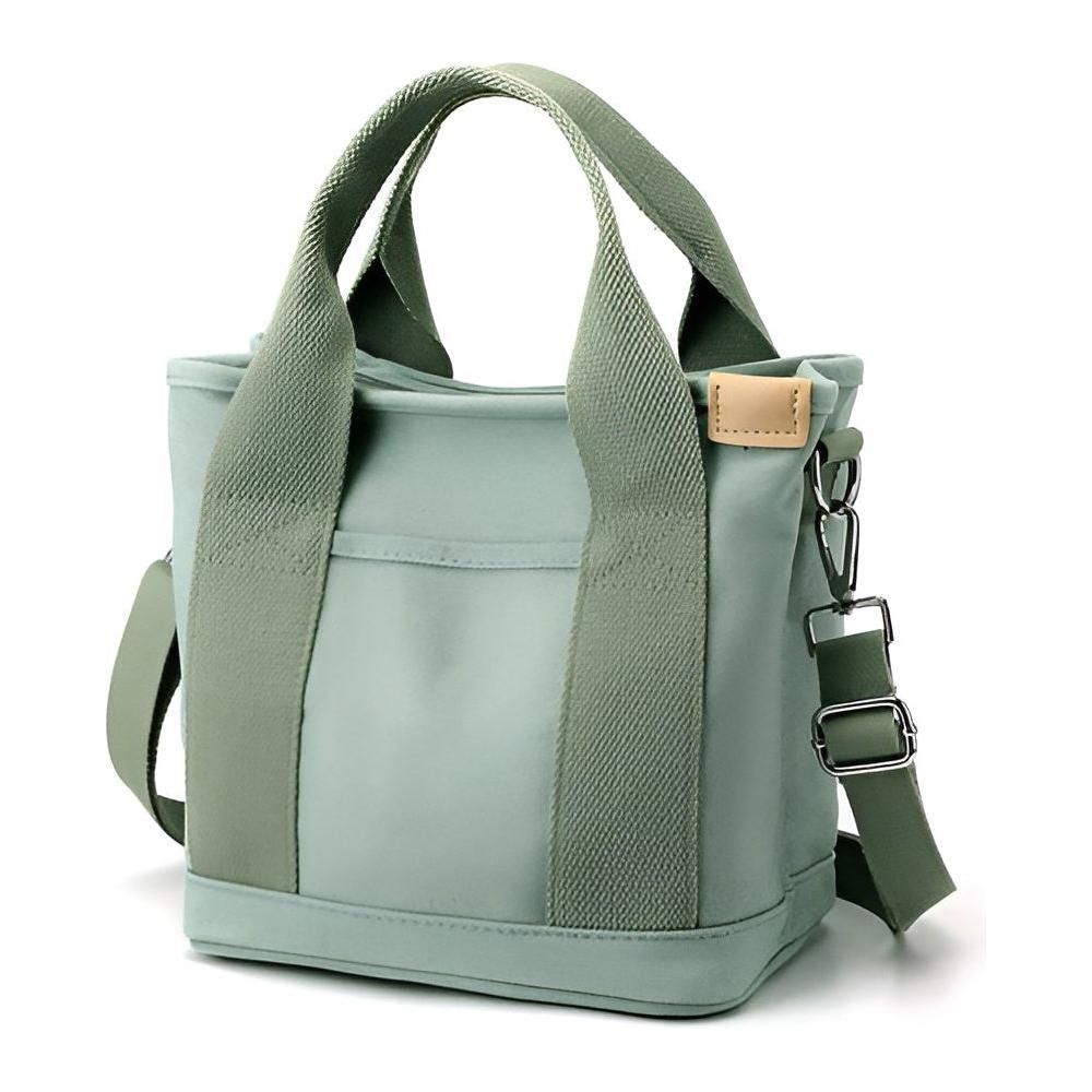 Elegante Handtasche Damen aus strapazierfähigem Canvas mit verstellbarem Schultergurt und geräumigem Hauptfach – Schwarz 6