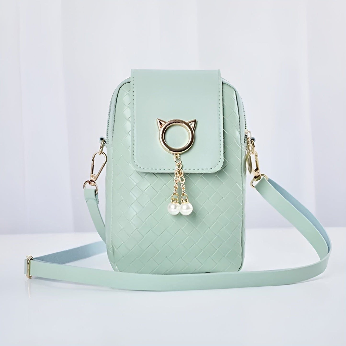 Variant image for Elegante Umhängetasche Damen aus PU-Leder – Leichte Crossbody Bag für Stilbewusste, 14x8x21 cm, Praktische Innenstruktur-3