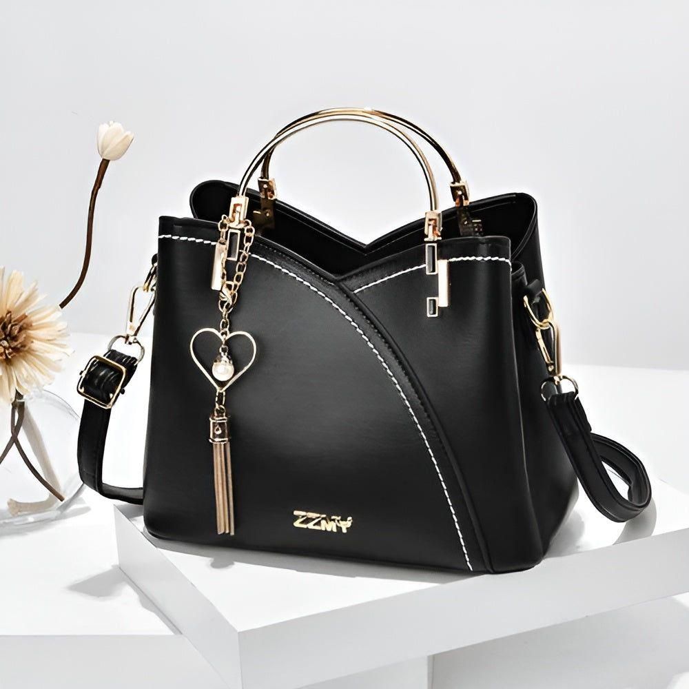 Variant image for Elegante Umhängetasche Damen aus Echtleder – Verstellbarer Schultergurt, Stilvolle Crossbody Bag für Freizeit und Arbeit-3