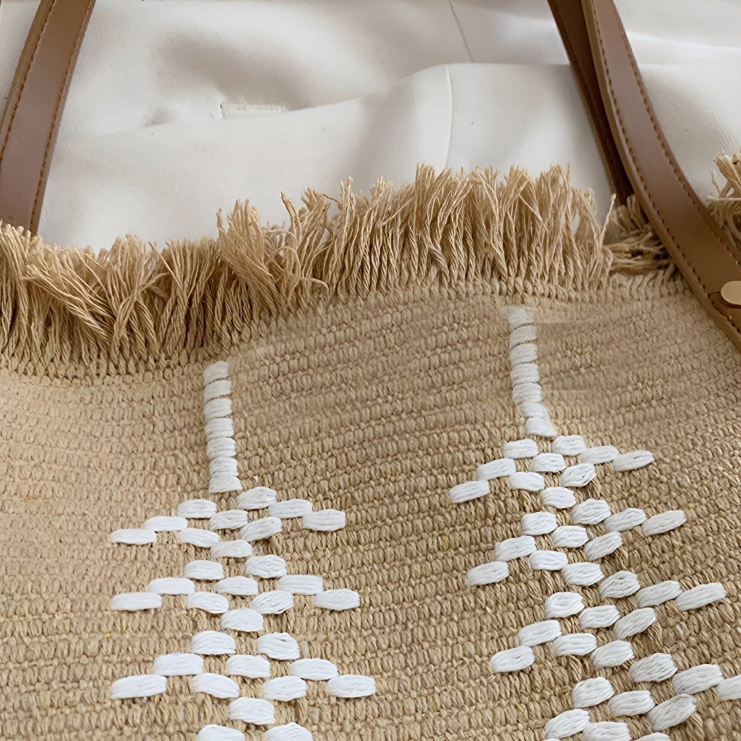 Elegante Große Strandtasche für den Sommer – Geräumige Badetasche mit Sicherem Knopfverschluss und Leichtem Design 3